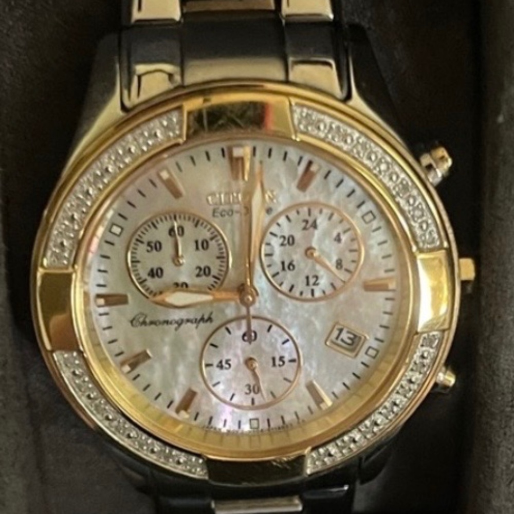 Citizen Two Tone New eco-drive woman’s watch.